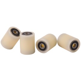 4 Pieces Nylon Rollers 30 mm diameter 40 mm wide 8 mm bearing Precisely Machined in the EU(30-40-8)