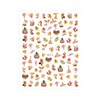 Fall Leaf Thanksgivin Nail Sticker Geometric Lines Pumpkins Fox Owl