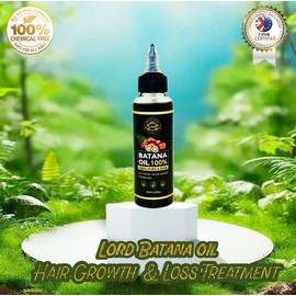 Lord Batana Oil 100% Raw & Pure for Hair Growth, Gair treatment, 100ml, Chemical-Free Hair Oil for Thicker Fuller Hair