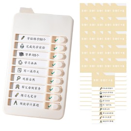 Aquafix Lost Properties Checker, Self Checker, Doing Squirrel, Self-Discipline Checker, Movement Chart Card, Includes 26 Blank Cards, Mini Check Index, Prevents Forgotten Things, Fostering Good Habits