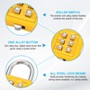 sourcing map Combination Padlock, 6-Digit Push Button Padlock 3-Position Locking
