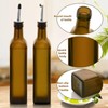 17oz 4 Pcs Olive Oil Dispenser Bottle,500ml Glass Oil and