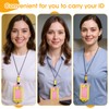 2 Pcs Teacher Lanyards for Id Badges,Silicone Beaded Teacher Lanyard,Funny