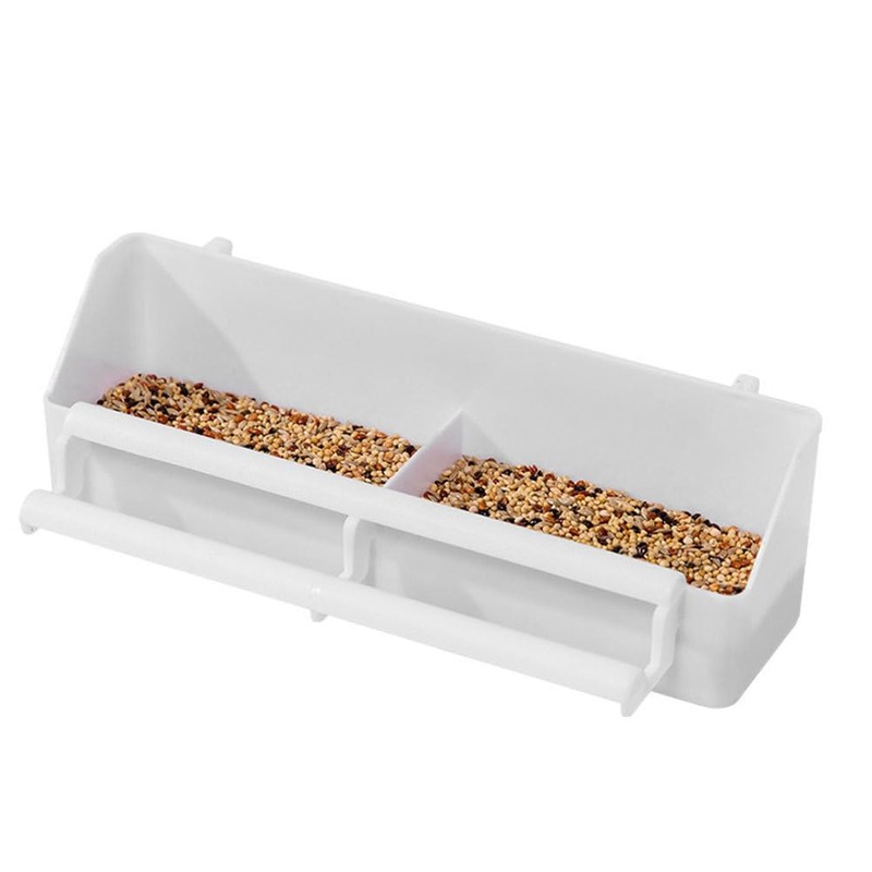 Kisangel Bird Cage Feeder Cup 3pcs - Double Grid Design