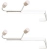 Ganchos Multiusos para Puerta Ipetboom 2 pzas – Hierro Blanco
