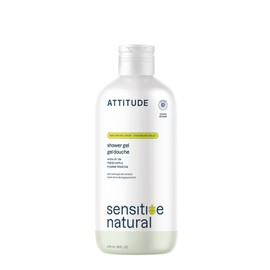 ATTITUDE Body Wash for Sensitive Skin with Oat, EWG Verified, Dermatologically Tested, Vegan, Fresh Apple Scent, 16 Fl Oz