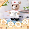 JoycuFF Nurse Gift - Positive Crochet Bear for Nurse Week,