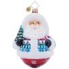 Christopher Radko Hand-Crafted European Glass Christmas Tree Decorative Ornament, Jolly