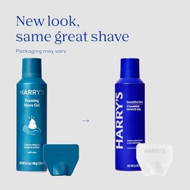 Harry's Razors for Men – El kit de afeitado para hombre incluye un mango de afeitar para hombre, 3 recambios de cuchillas de afeitar, cubierta de hoja