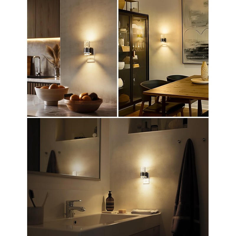 Night Lights Plug into Wall, Dimmable Night Light with Dusk