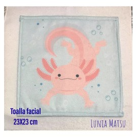 Lunia Matsu Pads Desmaquillantes Lavables, Y Toalla Facial. Ajolotes