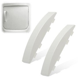 Diltik - Paquete de 2 manijas de repuesto para puerta de secadora GE GUD27ESSMWW GUD27ESSM1WW – Compatible con WE01X30378, WE01X25878, WE...