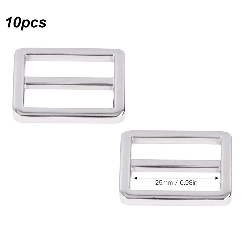Hapivida Pack of 10 Adjustable Triglides Slides, 25 mm Metal