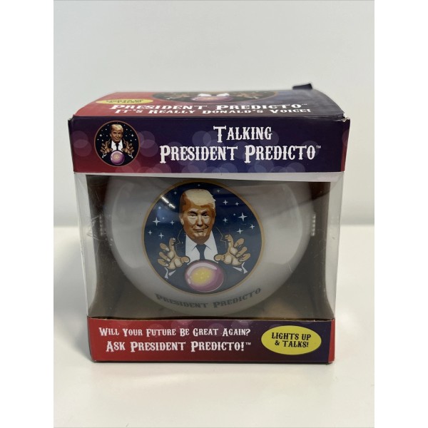 New PRESIDENT Predicto TALKING Trump FORTUNE Telling BALL Lights UP