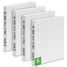 XBGG C545 Replacement Filter Compatible with Winix C545 Air Purifier, 4 Pack C545 True HEPA Type S, Part Number 1712-0096-00