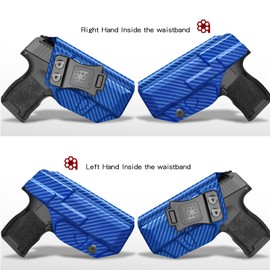 Sig P365 Holster IWB Kydex Custom Fit: Sig Sauer P365 / P365-SAS / P365X Pistol - Inside Waistband Concealed Carry – Adj. Cant & 'Posi-Click' Retention - No Wear - No Jitter - USA Made by Amberide