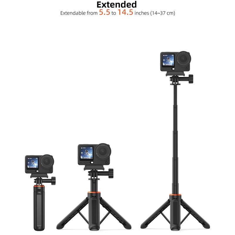 14" Osmo-Action Selfie-Stick Tripod for DJI Action 5/4/3, Portable Handle
