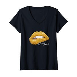 Womens Pranav - First Name Gift V-Neck T-Shirt