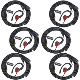 HYS G Shape Earpiece for Cobra 2.5mm Radio, Professional/Business Walkie Talkies Headset with Mic for Cobra Microtalk Cxt195 PX655 Cx112 PX650 ACXT1035r ACXT145 ACXT545 RX385 RX685 Handheld Radio