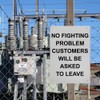 No Fighting Problem Customers Will Sign, 8.5 x 11 in"