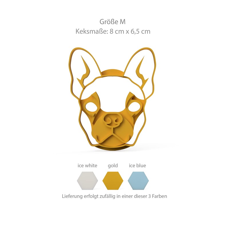 3DREAMS Cookie Cutter Frenchy Dog Cookie Cutter French Bulldog Cookie