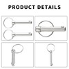 INCREWAY Quick Release Pins, 6 Pieces Hardware Quick Release Carbon