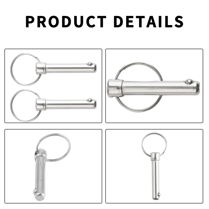 INCREWAY Quick Release Pins, 6 Pieces Hardware Quick Release Carbon
