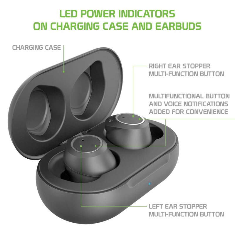 VOLT PLUS TECH Wireless V5.3 Bluetooth Earbuds Compatible with ARCHOS