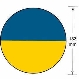 AK Giftshop Ukrainian Ukraine Flag Bunting Party Decorations Flags - 12pcs / 2.5m Ribbon
