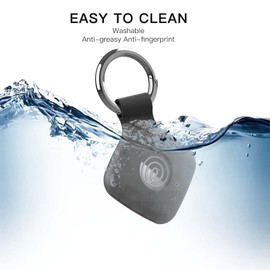 2 Pack Case for Tile by Life360 Mate (2024) / Tile Mate 2022 with Keychain,Anti-Scratch Finder Protective Cover for Keys, Bags, Pets Collar Tag Accessories,Shockproof & Dustproof (Black+White)