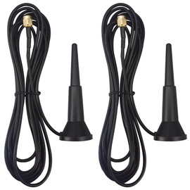 YOTENKO Dual Band WiFi Antenna 2.4GHz 5GHz 5.8GHz with Magnetic Base, 3dBi RP-SMA Connector for IP Camera WiFi Router Computer Network Devices Wireless Range Extender 2-Pack