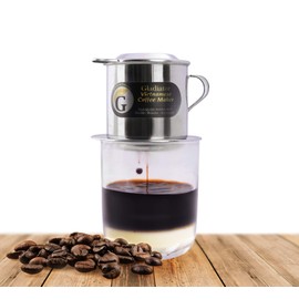 Vietnamese Coffee Maker Filter Phin, Small French Press Portable, Single Serve Coffee Makers, Screw Down Insert