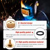 4 Pack Aluminum Alloy Welding Helmet Fasteners with Non-Slip Silicone