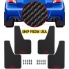 Unbranded 4Pcs Car Rally Carbon Fiber Effect Universal Mud Flaps