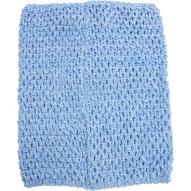 Time to Sparkle 4pcs Crochet Tube Top Crochet Tutu Infant Dress Baby Girls Skirt Pettiskirt, 10"x12", Baby Blue