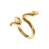 Gold Snake Ring - Adjustable Snake Ring 925 Sterling Silver