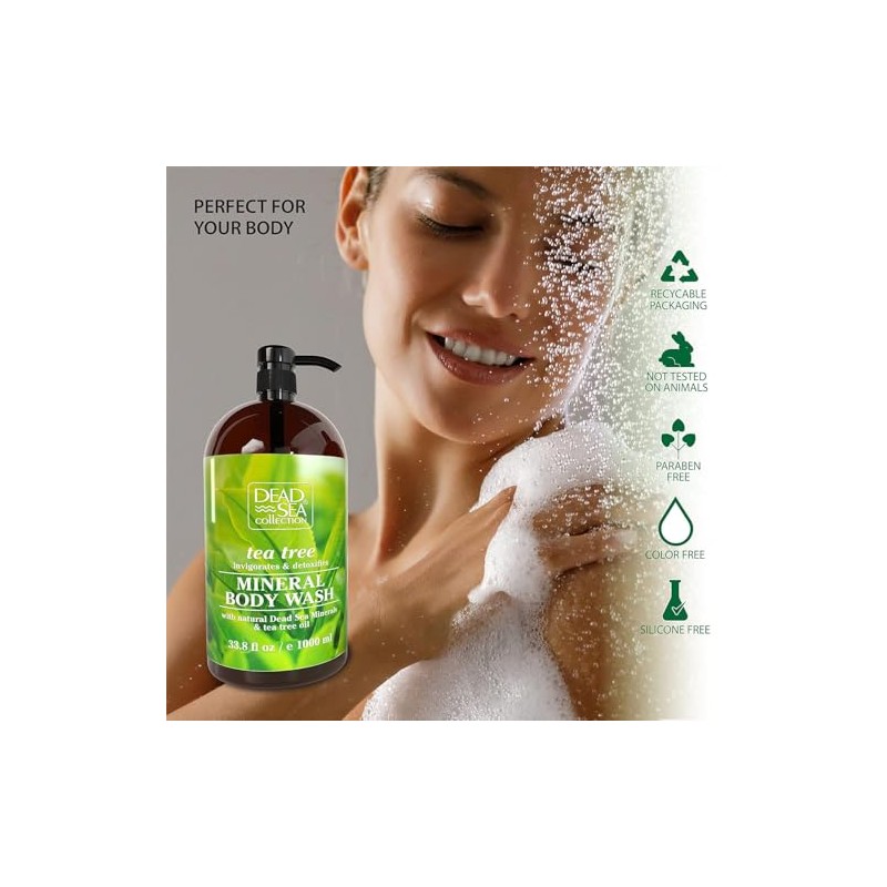 Mineral Body Wash with Dead Sea Minerals & Scented Extracts