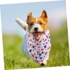 VILLFUL 3PCS Dog Bandanas Adjustable Triangle Scarf with Adorable Star