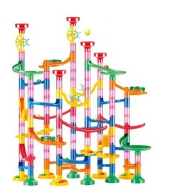 More Pleasure Marble Run, 133 Piece Marble Run Construction Set - Marble Game STEM Learning Toy for Kids - Marble Race Toy Gift For Boys and Girls