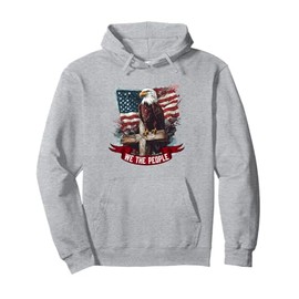 American Flag Patriotic Founding Fathers We The People USA Pullover Hoodie
