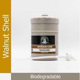 Grandpa Gus's Super Hand Scrub, Walnut Shell Scrubbers, Natural Handsoap, Degreaser for Automotive Mechanics & Constructors, 1 Gallon