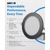 NICOR Lighting REL611204KRDBK REL6 LED Downlight, Black