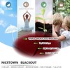 Nicetown Cenefa de oscurecimiento con bordes festoneados, 132 cm x