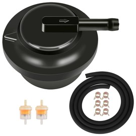 CILOYU Gas Fuel Tank Vent Valve Grommet Compatible with Generator GP5500 GP6500 GP7500E RS8000E XP6500E XP10000E GP17500 Sportsman 3500 4000 Roll Over Valve Parts with Fuel Filter Tube Line Black