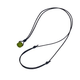 Mens Surfer Sea Glass Necklace-Men Surfing Seaglass Waterproof, Hawaii Jewelry, Hawaiian Vibes, Women Cute Choker, Beach Aesthetic Accessories, African Ocean Recycle Bead, Summer Boho (Olive)