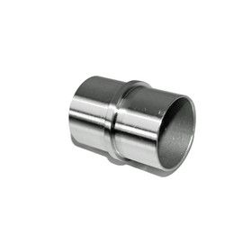 V2A stainless steel pipe connector with central bar for pipe 42.4 x 2.0 mm fitting