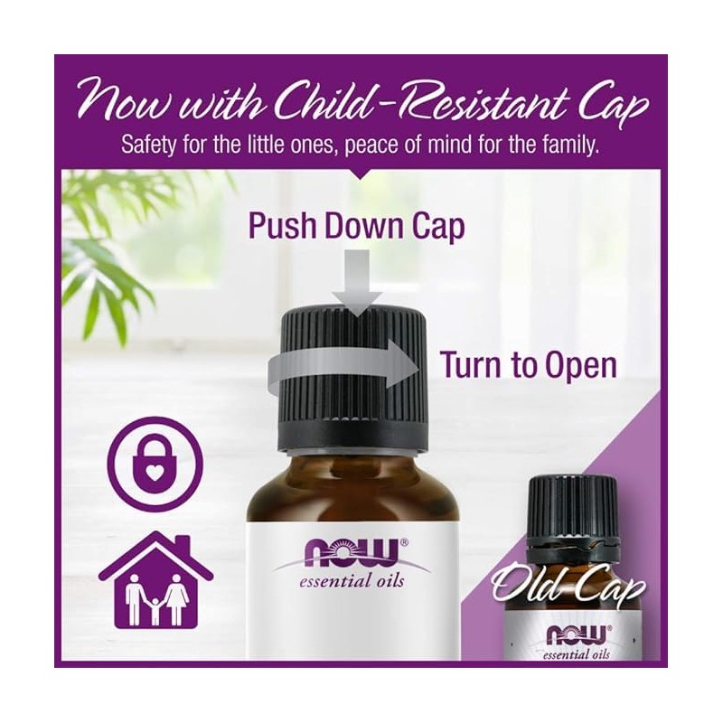 NOW NOW Essential Oils, Basil Oil, Energizing Aromatherapy Scent, Stream