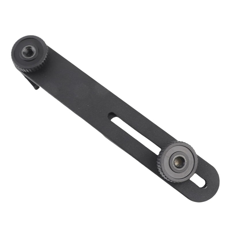 Akozon Dual Flash Bracket Extension Bar, Flash Bracket Tripod Mounting