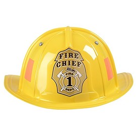 Aeromax Jr. Firefighter Helmet, Yellow, Adjustable Youth Size
