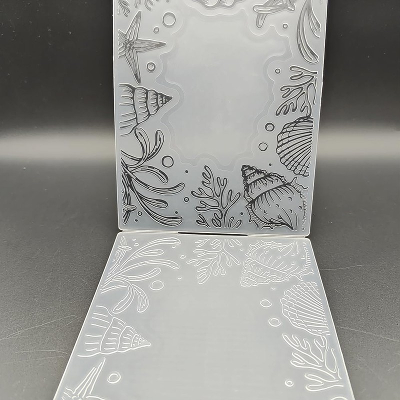 Plastic Embossing Folder A6 Size Underwater World Paper Crafts Plastic